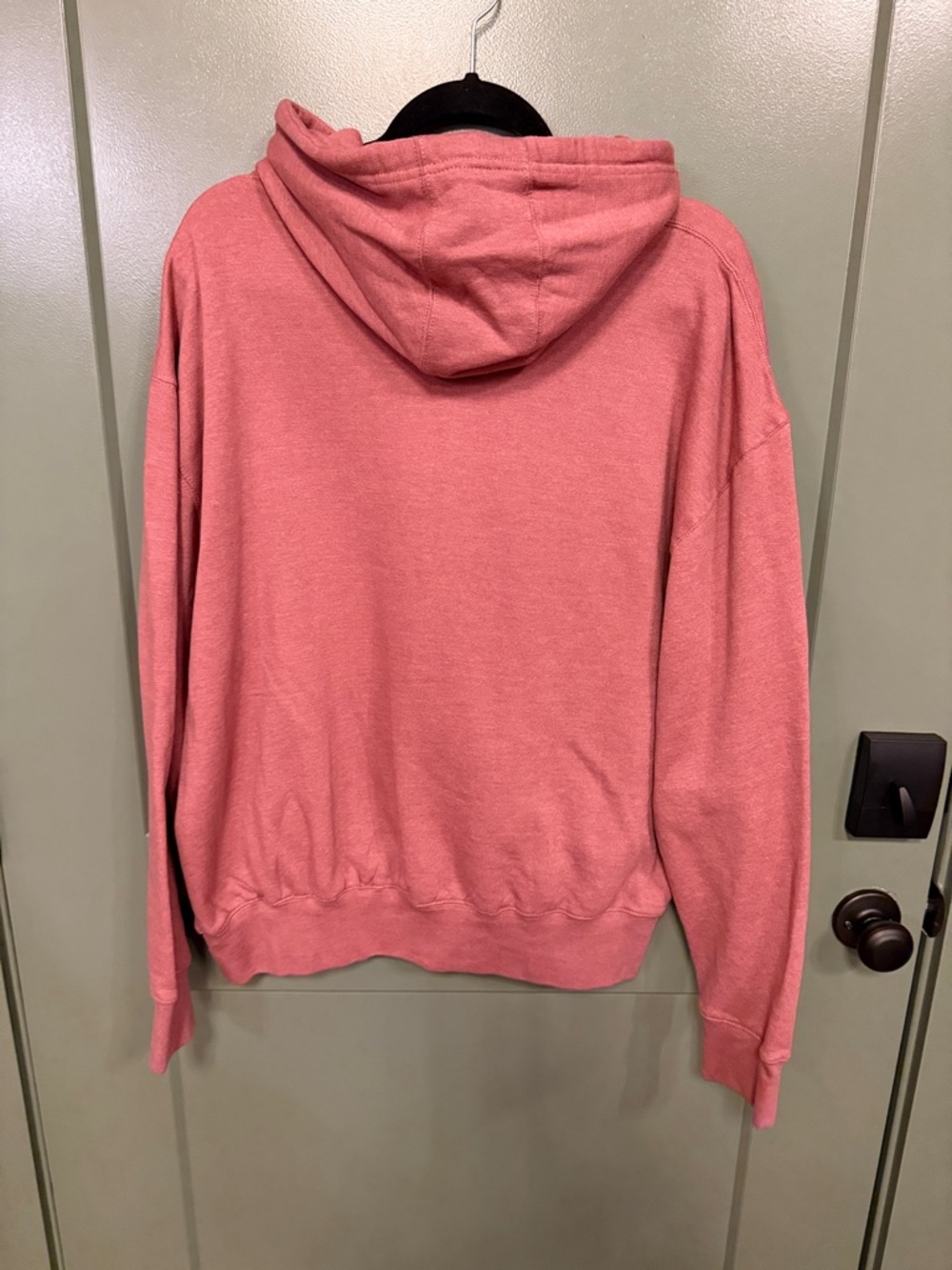 Women’s Rose Pink Heart-Print Hoodie Sweatshirt - Picture 5 of 6
